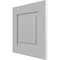 Ekena Millwork 12"W x 12"H True Fit PVC Raised Panel Shutters Sample, Primed SAMPLE-TFPRPPR - alternate 2